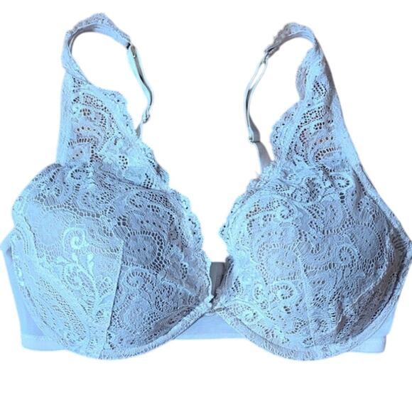 Thirdlove Lace Contour Plunge Ivory Tan Lace Push Up Bra- 34 E - Picture 1 of 3